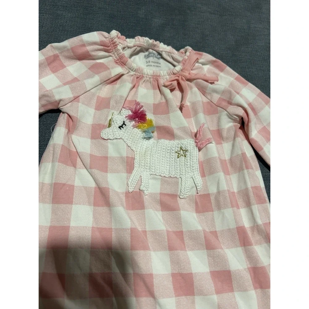 Mud Pie Unicorn Babygirl One Piece Outfit‎ Size 3-6 Months